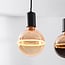4-light pendant light Nivelle black - set with dimmable E27 LED bulbs