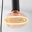 6-light pendant light Nivelle black - set with dimmable E27 LED bulbs