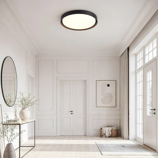 Ceiling light Ricardo with Integrated LED and 3-step dimmable Ø51.5 cm - black