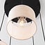 5-light pendant light Linne - beige linen shades