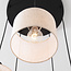 5-light Scandinavian pendant lamp Linne with beige linen shades