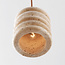 Luxury cylinder pendant lamp Alva made of travertine (natural stone)