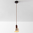 Lito Pendant Light with Terrazzo Effect and Wood