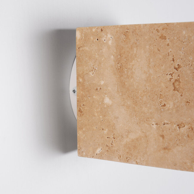 Cube wall light Roca in stone effect