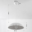 Olea ribbed pendant lamp with matt chalk finish (Gesso finish)