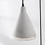 3-light Wabi Sabi pendant light Riva in a cement look
