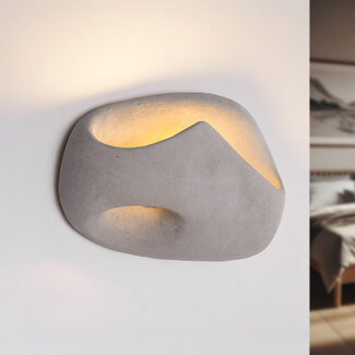 Wabi-Sabi Vena wall lamp in cement look