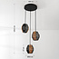 Lumra Rope Pendant Light in Black and Natural – 3-light
