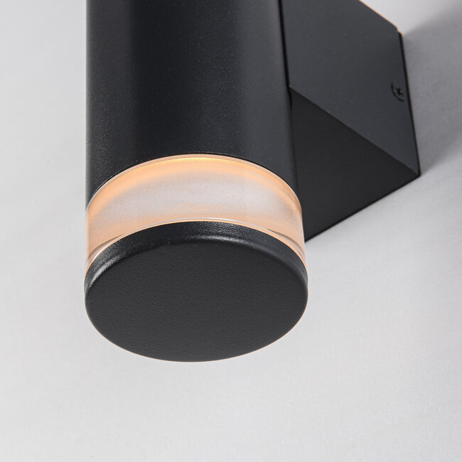 Modern 2-light up & down outdoor light Disari – dark grey