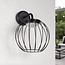 Design outdoor wall light Eclipsa black with integrated LED