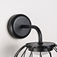 Designer wall light Eclipsa – black with warm white light