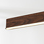 3-step dimmable Elan pendant lamp in dark wood effect with integrated LED