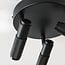 Industrial ceiling light Axis with 3 adjustable spotlights in black