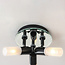 Ceiling light Trion with 3 adjustable spotlights in black with frosted glass diffusers