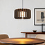 Inzai dark wood pendant light – round