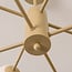 8-light ceiling light Idaho - beige with opal white glass