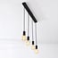 Nivelle 4-light cord pendant - black