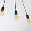 Nivelle 4-light cord pendant - black