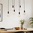 Nivelle 6-light cord pendant - black