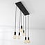 Nivelle 6-light cord pendant - black