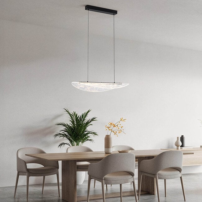 pendant light Flectra 3-step dimmable - black with marble pattern