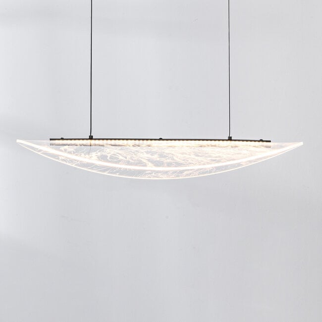 pendant light Flectra 3-step dimmable - black with marble pattern