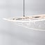pendant light Flectra 3-step dimmable - black with marble pattern