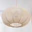 Canvas 5-light pendant light - beige fabric