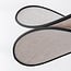pendant light Sapca - beige linen with black accents