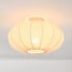 Linen 1-light ceiling light - beige fabric