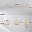Serica 3-light pendant light - beige fabric