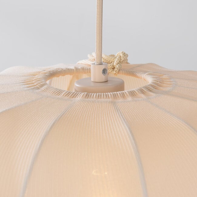 Cima 1-light pendant light - beige fabric
