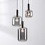 Rustique 3-light pendant light - smoked glass