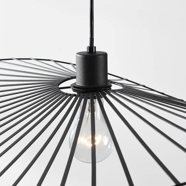 Linae Pendant Light in Black Metal