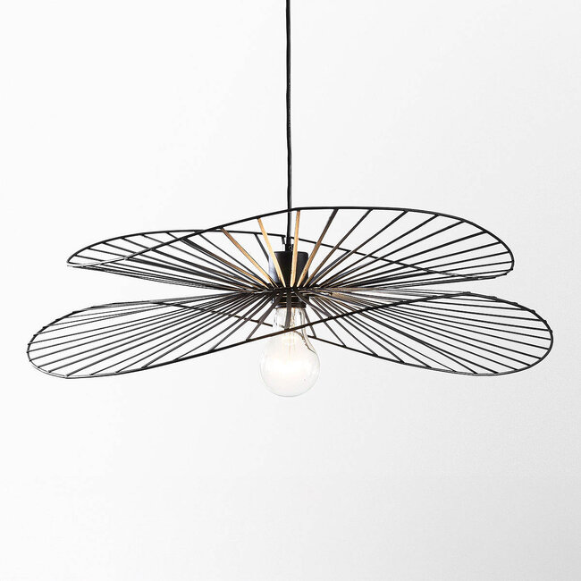 Novaire Pendant Light in Black Metal
