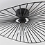 Cirque ceiling lamp in black metal