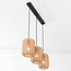 Japandi Terre 3-light pendant lamp