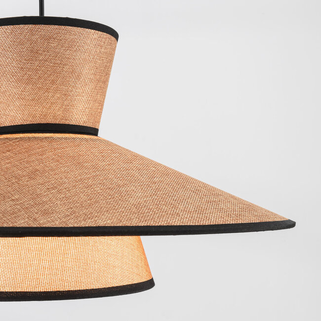 Zenith pendant lamp in Japandi style with natural shade