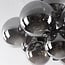 Decora 12-light ceiling light - smoked glass