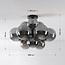 Decora Ceiling Light with Smoked Glass Spheres - 12-light