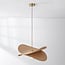 Linha 1-light pendant light - beige linen