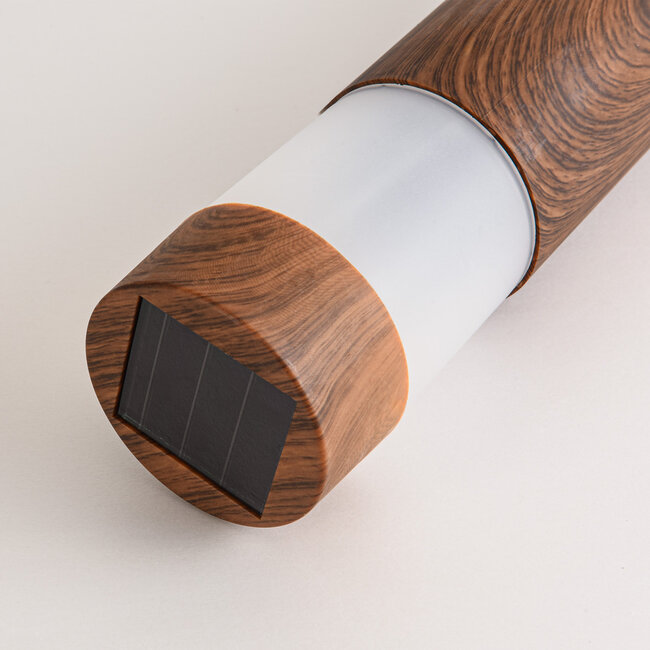 Solar garden spotlight Solora - wood effect