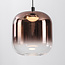 3-light Kafei pendant lamp with LED, 3-step dimmable and glass shades in gold, smoke and copper
