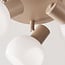 3-light adjustable ceiling light Peri with opal white glass - beige