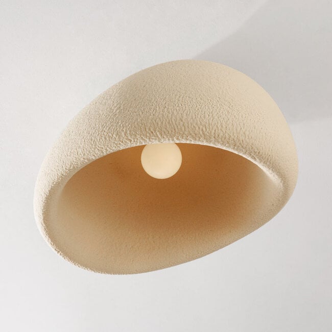 Wabi Sabi ceiling light Stone Craft with stone effect 48 x 38 cm - sand beige