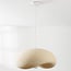 Wabi Sabi pendant light Kawa with sand beige stone effect - 60 x 55 cm