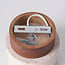 ceiling light Khada in travertine (natural stone) and wood