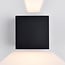 Bathroom wall lamp Daisy, matte-black with dim-to-warm