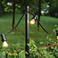 Hanging metal posts with hooks, 45 cm – set of 4 for outdoor use