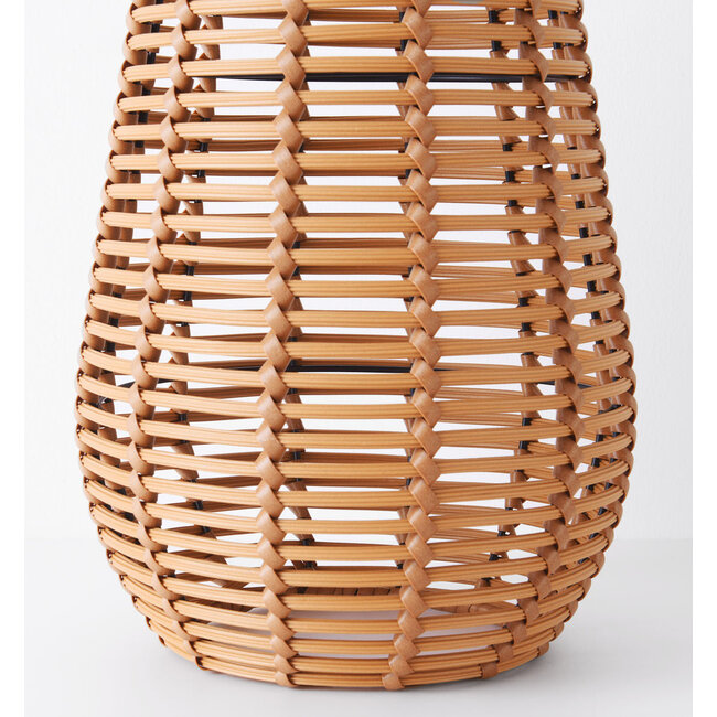 Solar table lamp Suya in rattan